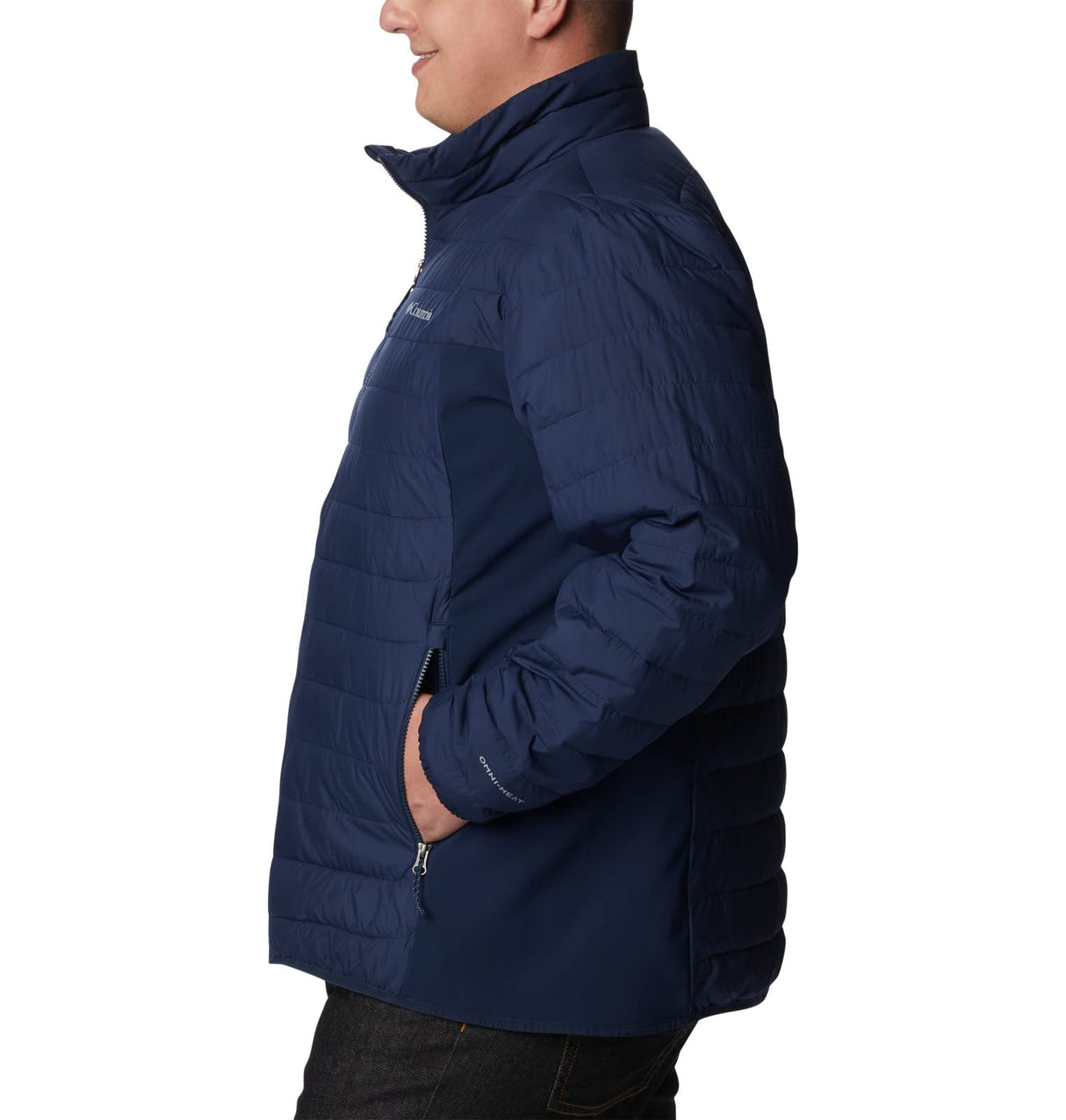 Columbia Powder Lite Hybrid Jacket Chaqueta, Hombre, Azul Marino, M