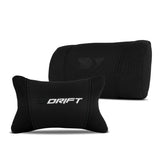 DRIFT GAMING DR110 - Silla Gaming Profesional, Tejido Fabric Alta transpirabilidad, reposabrazos 4D, Ruedas silenciosas, pistón Clase 4, inclinación, cojín Lumbar y Cervical, Color Negro