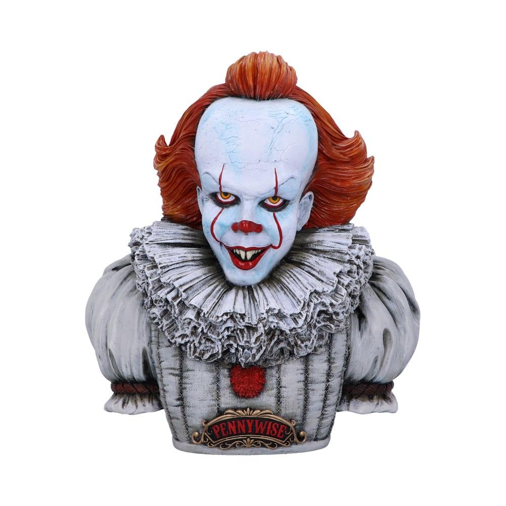 Nemesis Now Pennywise-Busto Oficial de IT Capítulo 2, Blanco, 30 cm