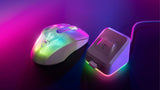 Turtle Beach Kone XP Air - mouse de juego RGB ergonómico inalámbrico personalizable, sensor óptico de 19,000 ppp, batería de 100 horas de duración y base de carga - Blanco