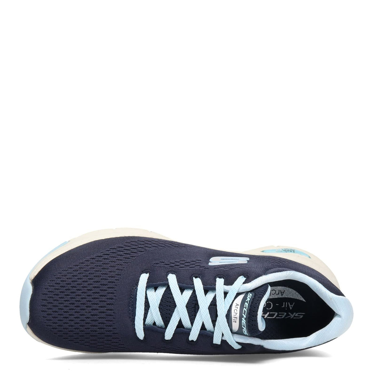 Skechers Arch Fit Big Appeal, Zapatillas Mujer, Navy Knit Mesh Lt Blue Trim, 39.5 EU