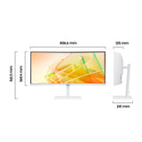 Samsung ViewFinity S6 LS34C650TAUXEN 34" LED VA UltraWide QHD 100Hz FreeSync Curva USB-C