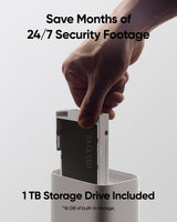 eufy Security eufyCam E330 (Profesional) con 4 cámaras, Seguridad 4K, grabación Continua, enchufable, NVR con Wi-Fi, Disco Duro de 1 TB, 10 Canales, Almacenamiento Local, sin cuota mensual