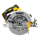 DEWALT DCS570NT-XJ - Sierra Circular 18V, diámetro de hoja 184mm, Profundidad de corte 65mm, Capacidad de biselado 57 °, Motor sin Escobillas, Maletín TSTAK VI Incluido