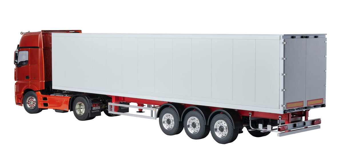 Carson 500907792 1:14 3 Ejes Remolque de Maleta Ver.III Blanco - RC Truck, Piezas de Repuesto, Piezas de Tuning, Accesorios, fabricación de maquetas, Escala 1:14, Remolque de Camiones
