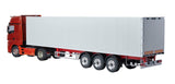 Carson 500907792 1:14 3 Ejes Remolque de Maleta Ver.III Blanco - RC Truck, Piezas de Repuesto, Piezas de Tuning, Accesorios, fabricación de maquetas, Escala 1:14, Remolque de Camiones