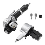 VEVOR Flejadora Neumática de Acero, Fuerza de Tensión de 8500 N, Tensor y Cortador de Flejado para Correa Metálica de 19 mm de Ancho, para Palés, Flejado a Granel en Fábricas, Almacenes y Logística