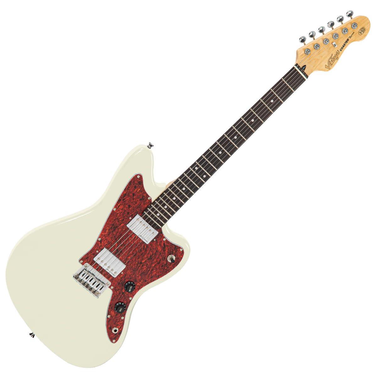 VINTAGE V50 Serie Posavasos Guitarra Eléctrica - Blanco VINTAGE