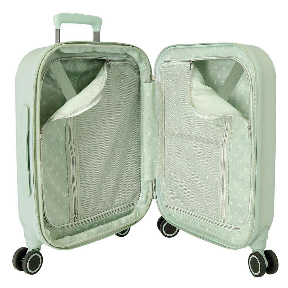 Joumma Disney You Are Magical Maleta de Cabina Verde 40x55x20 cms Rígido 3,22 kgs Cierre TSA Integrado ABS 3,22 kgs 37L Equipaje de Mano