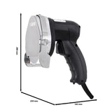 Saro Cuchillo de corte profesional eléctrico 418-1020 ED 100 para doner kebab y giroscopios, negro/Edelstahl