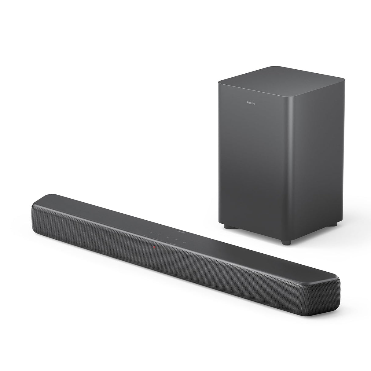 Philips TAB5309 Barra de Sonido 2.1 con subwoofer inalámbrico - Canales 2.1 de 240W, DTS Virtual X, Bluetooth 5.4, HDMI ARC, conexión óptica y conectividad USB - Gris Oscuro