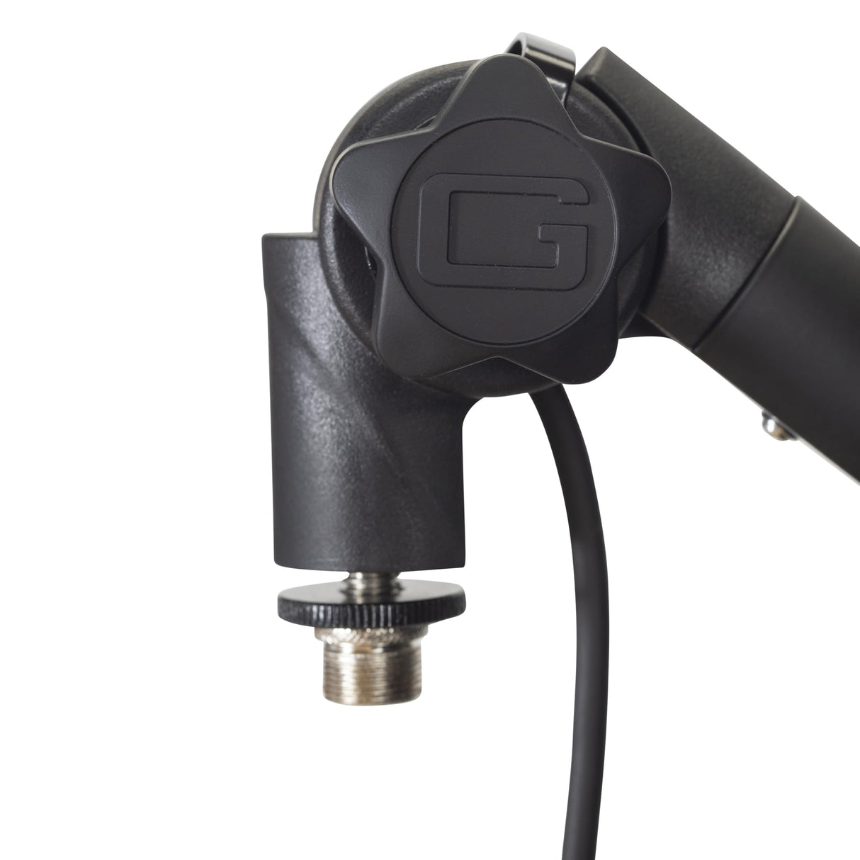 Gator Frameworks Soporte de micrófono Deluxe para podcasts y grabaciones, con cable XLR integrado (GFWBCBM3000)