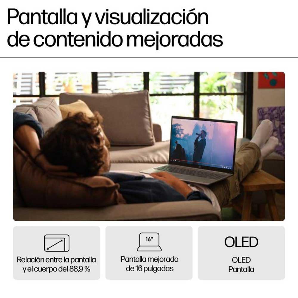 HP Laptop 16-af0028ns 16" 16 GB RAM 1 TB SSD - Marca EAN: 0198701309192
