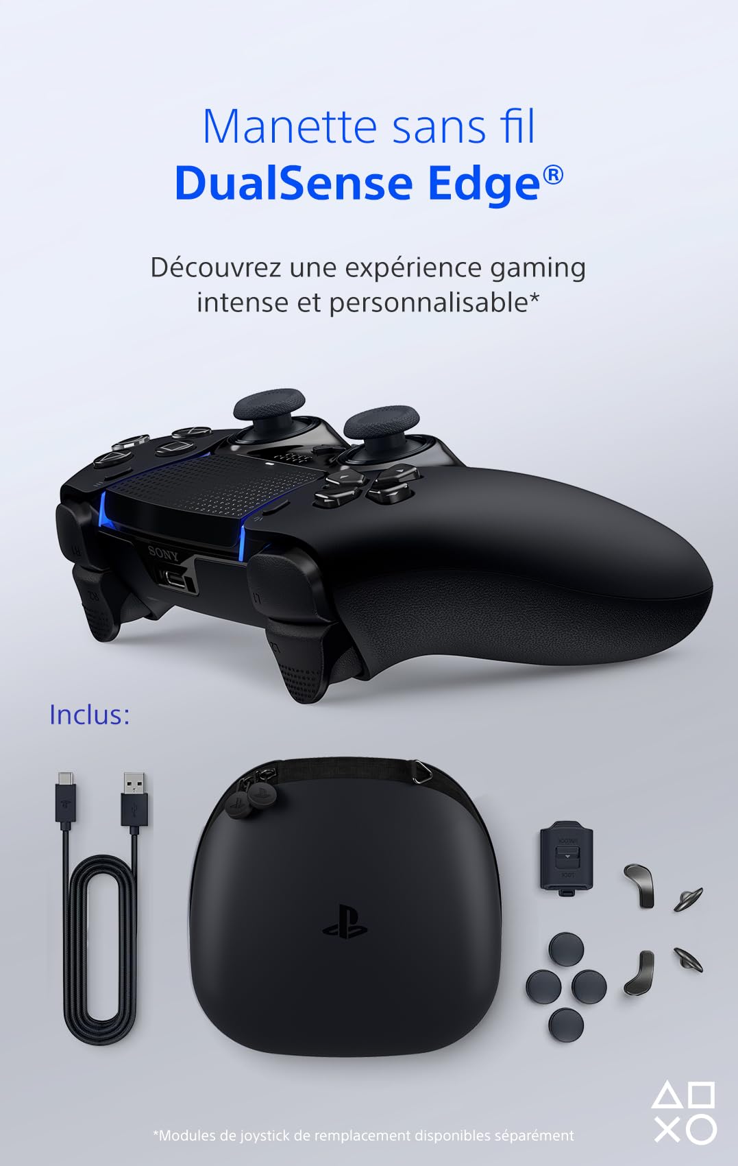 PlayStation 5 - Mando inalámbrico DualSense Edge® – Midnight Black