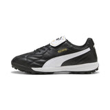 PUMA King Top TT, Zapatillas de fútbol Unisex Adulto, Negro Blanco Oro, 42 EU
