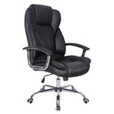 SONGMICS Silla de Oficina, Silla de Escritorio, Silla de Juego con Reposabrazos, Silla de Ordenador, Silla Ejecutiva, Altura Ajustable , para Estudio, Negro Tinta OBG57B