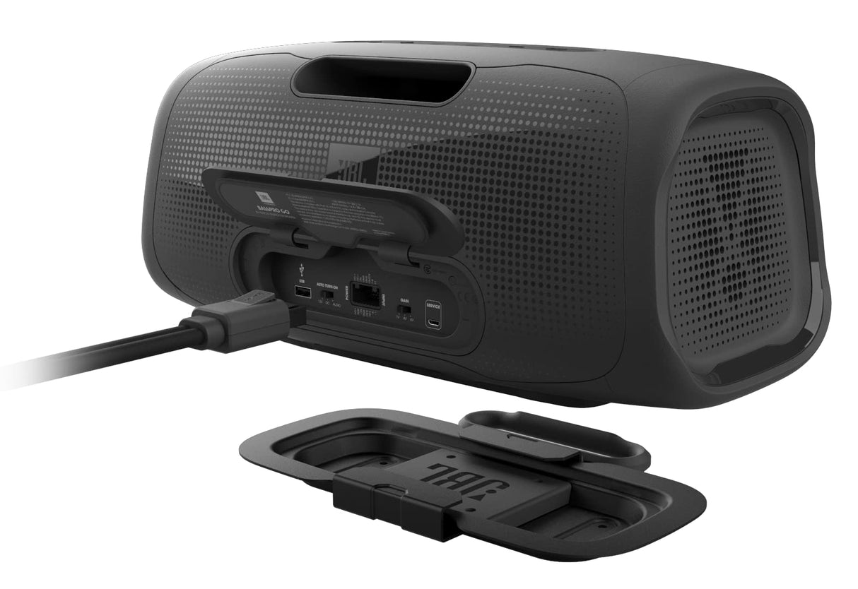 JBL BASSPRO Go Plus con Cargador de casa - 2 en 1: Subwoofer Coche Activo y Altavoz Bluetooth Potente de 200 Vatios en Uno - utilizable en el Coche, al Aire Libre y en Casa