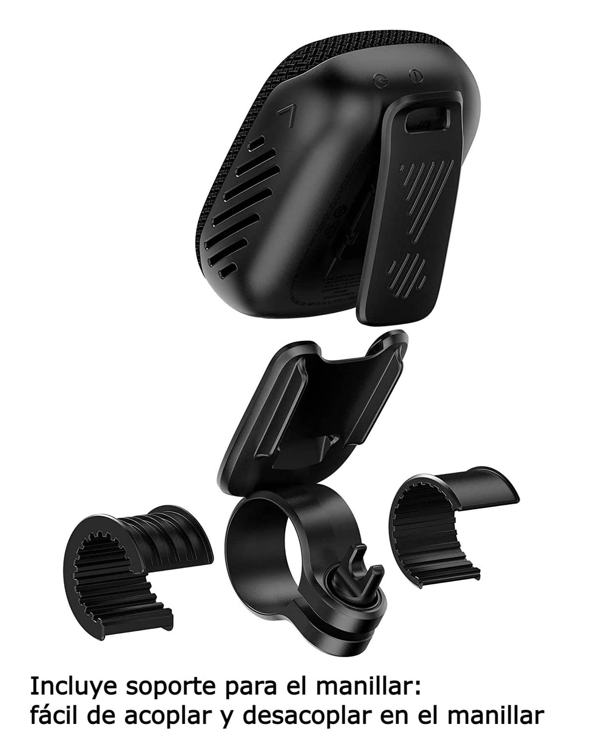 JBL Box Wind 3S - Mini Altavoz Bluetooth potente portátil con refuerzo de graves de Harman Kardon, caja de música con pinza para bicicleta y scooter - IP67 resistente al agua