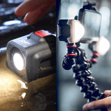 JOBY Beamo LED Light for Smartphone and Mirrorless Camera - Compact, Wireless Charging, Bluetooth, Waterproof, for Vlogging, Photo and Video Content Creation, JB01579-BWW
