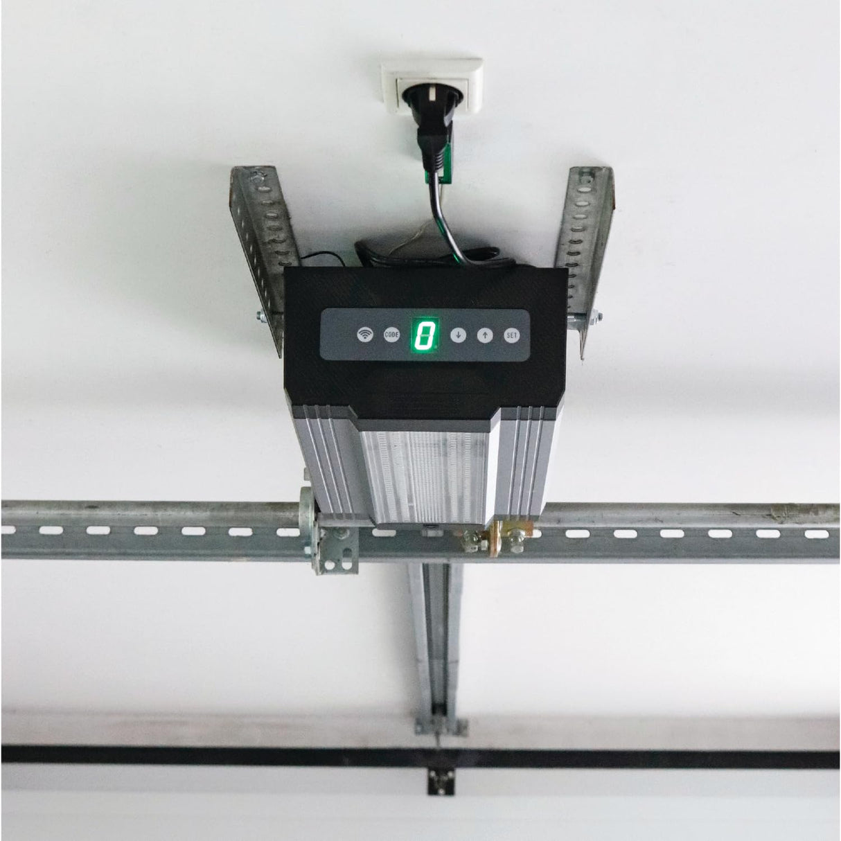 Boxer 5000 Premium® Abrepuertas de garaje Wi-Fi, 1000N, con 2 mandos a distancia – Control por smartphone y tablet, fácil instalación