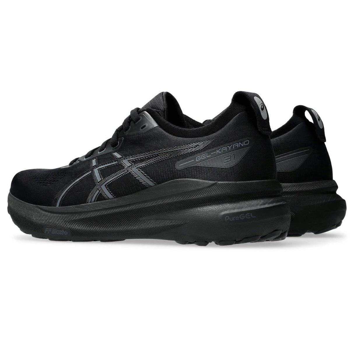 ASICS Gel-Kayano 31, Sneaker Hombre, Negro/Negro, 41.5 EU
