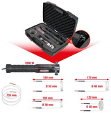 KS Tools 500.8480 Juego de pistolas calentadoras de inducción, 6 pzs
