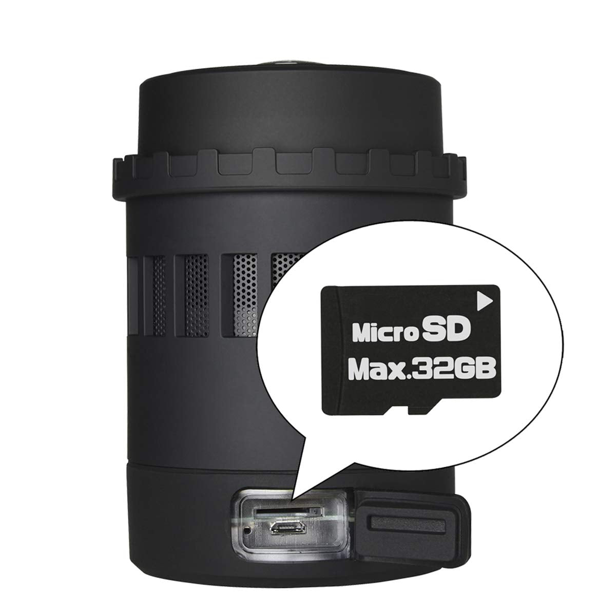 Enermax Pharoslite Negro, 2 Altavoces Bluetooth inalámbricos, Altavoz estéreo HD, LED, Graves potentes, Micro SD, Linterna SOS, luz Nocturna, brújula, Taza, 6 Modos RGB, batería 6h, P 10m