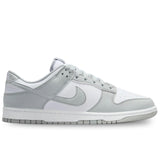 NIKE Dunk Low Retro, Sneaker Hombre, White/Lt Smoke Grey/White, 40.5 EU