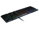 Logitech G 815 Teclado mecánico Gaming Switch táctil GL Perfil Plano diseño escandinavo Carbono
