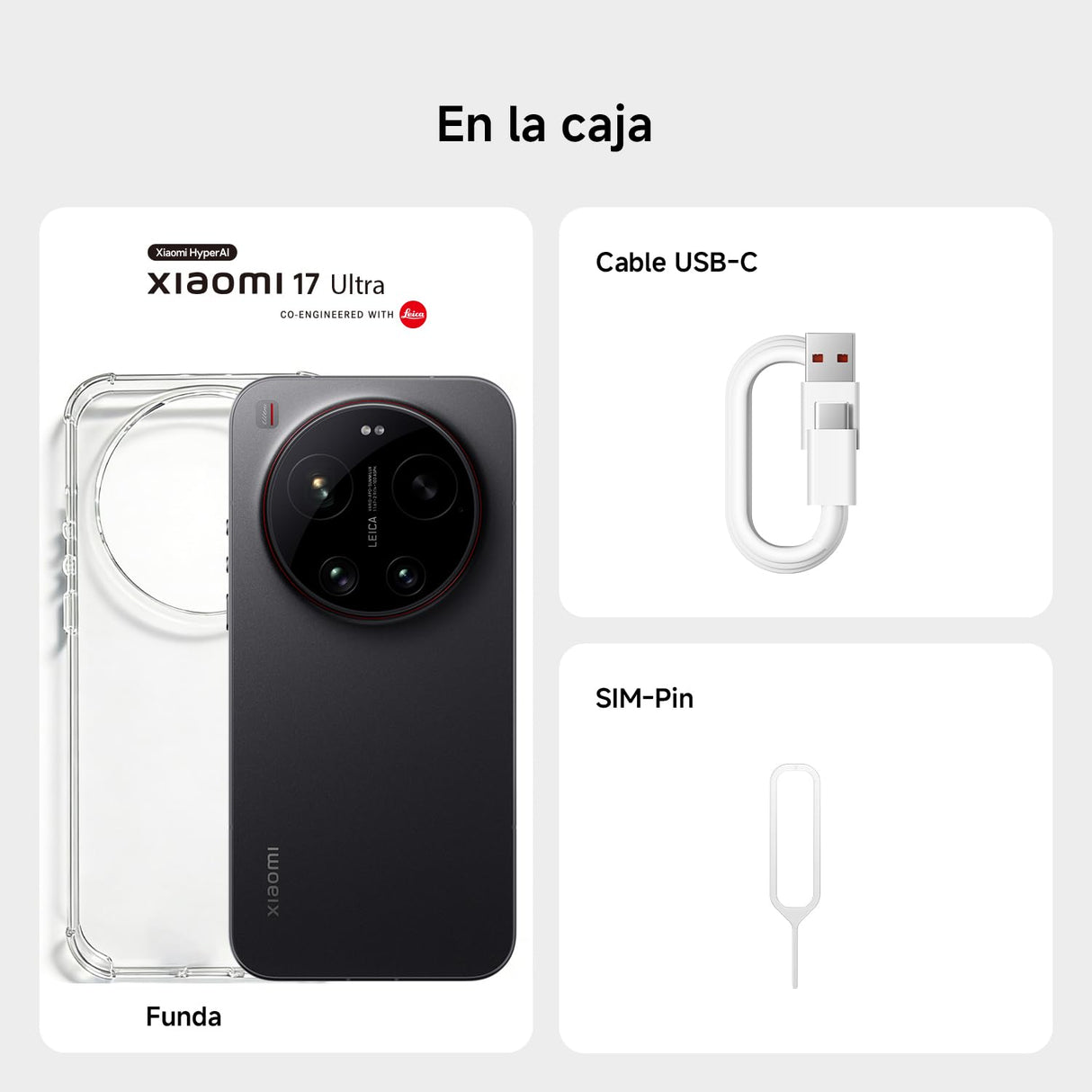 XIAOMI 17 Ultra Smartphone de 16+512GB Negro Teleobjetivo Leica de 200 MP