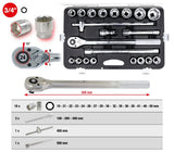 KS Tools 911.0721 3/4" Juego de llaves de vaso 21 pzs.