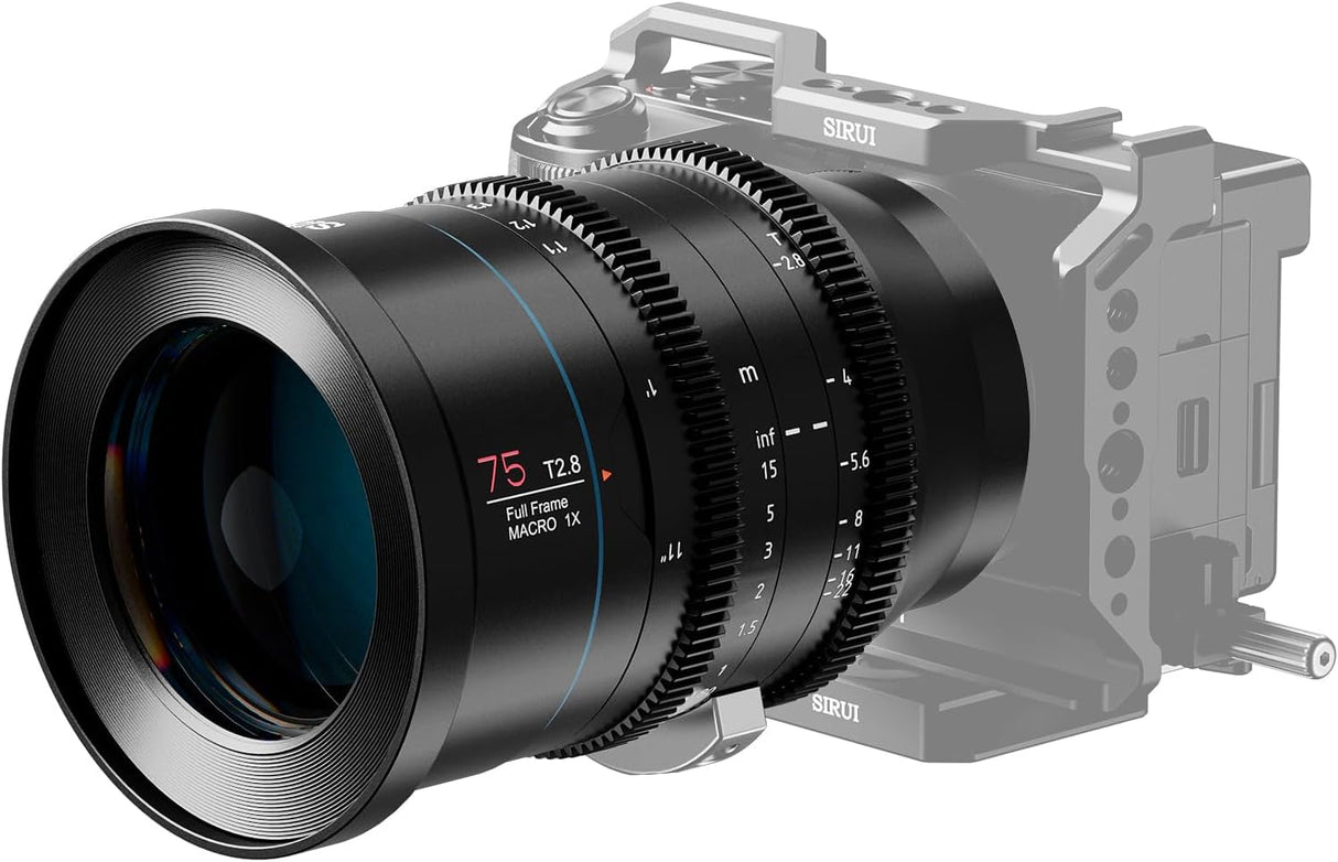 SIRUI Lente Cine Prime de Marco Completo Jupiter Macro T2.8 de 75 mm, para cámaras de Montaje PL, Compatible con Alexa Mini LF, Alexa Mini, Alexa LF, Lente Profesional de Montaje PL