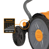 Fiskars Cortacésped manual, Cortacésped cilíndrico con sistema de corte sin fricción de las cuchillas, Largo de corte: 43 cm, StaySharp Plus, Negro/Naranja/Plateado, 1015649
