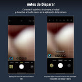 NEEWER 1.55x Lente Anamórfica Azul Compatible con iPhone, Android y Samsung Accesorios Cámaras Teléfono con Clip Rosca 17mm y Aro Adaptador Filtro 58mm, Efecto Cine Pantalla Ancha, LS-43 Ultra