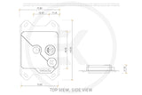 EK Water Blocks Compatible con EK-Velocity Strike RGB, Color Negro Mate y Plateado