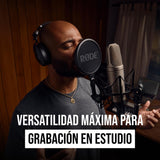 RØDE NT2-A Micrófono de condensador cardioide de gran diafragma versátil RØDE NT2-A con patrón polar conmutable, atenuador y filtro paso alto para grabación de voces e instrumentos