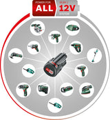 Bosch Home and Garden EasyVac 12 - Aspiradora de mano con batería (2,5 Ah, 380 ml de capacidad), Negro Y Verde, 12 V