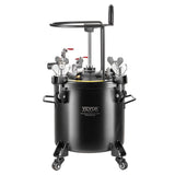 VEVOR Tanque de Presión para Pintura en Aerosol de 20 L de Presión Ajustable de 70 PSI, Tanque de Pintura a Presión con Ruedas y Sellador para Reparación de Fugas para la Decoración del Hogar