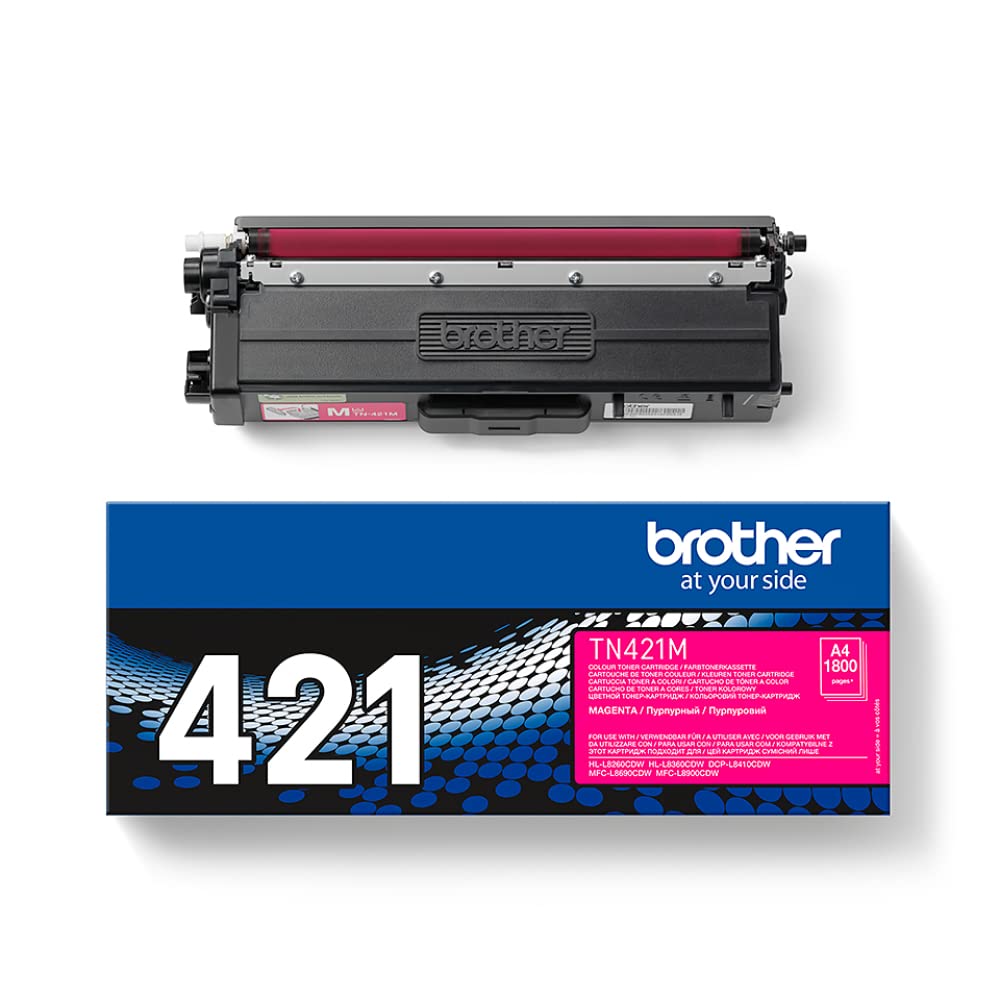 Brother TN421M - Cartucho de tóner, color magenta