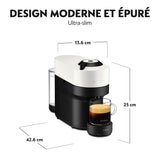 Nespresso Cafetera Krups Vertuo POP Blanca Cafetera de Cápsulas YY4889FD