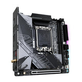 GIGABYTE B760I AORUS Pro Placa Base - Soporta CPUs Intel Core de 14ª generación, VRM Digital de 8+1+1 Fases, hasta 8000MHz DDR5 (OC), 2xPCIe 4.0 M.2, Wi-Fi 6E, LAN de 2.5GbE, USB 3.2 Gen 2