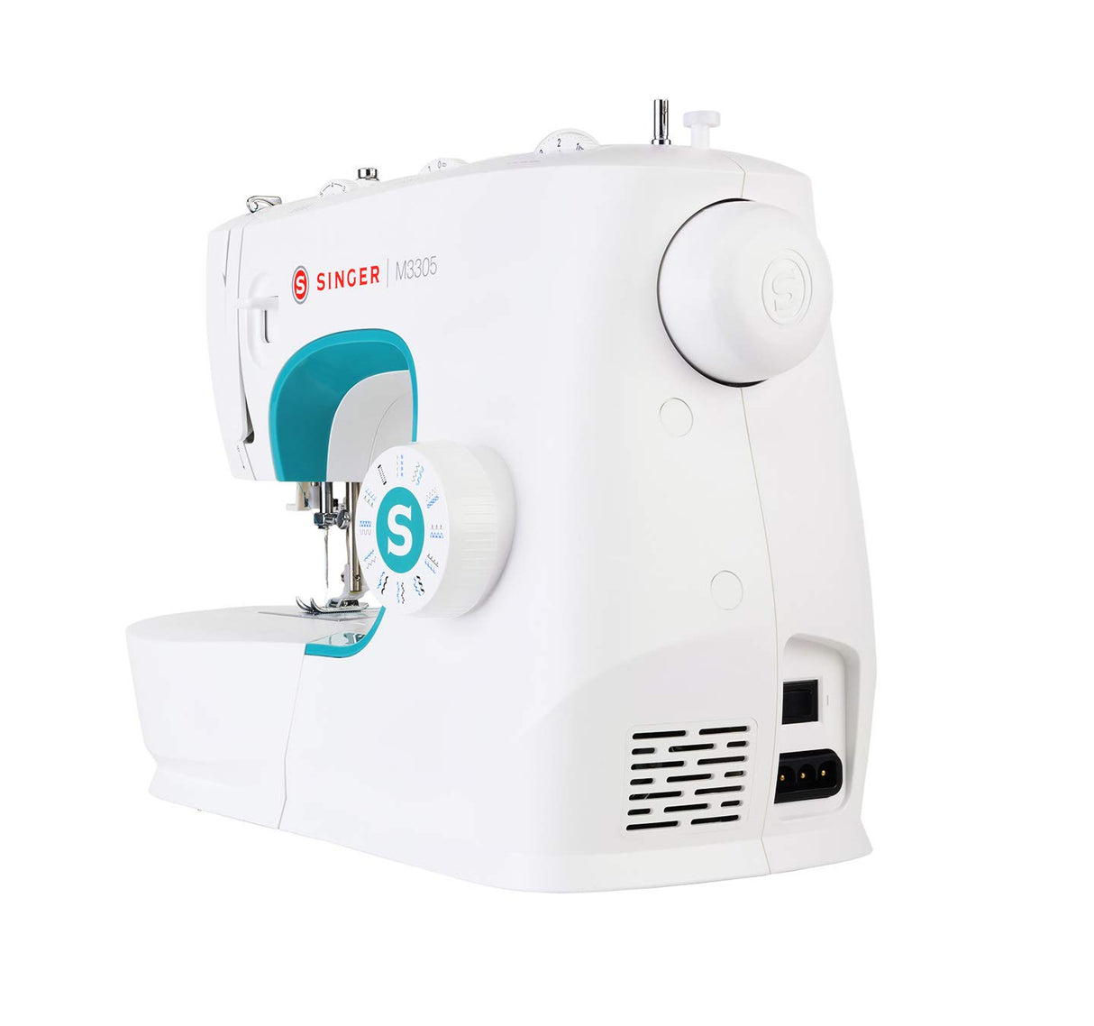 Singer M3305 máquina de Coser White,green
