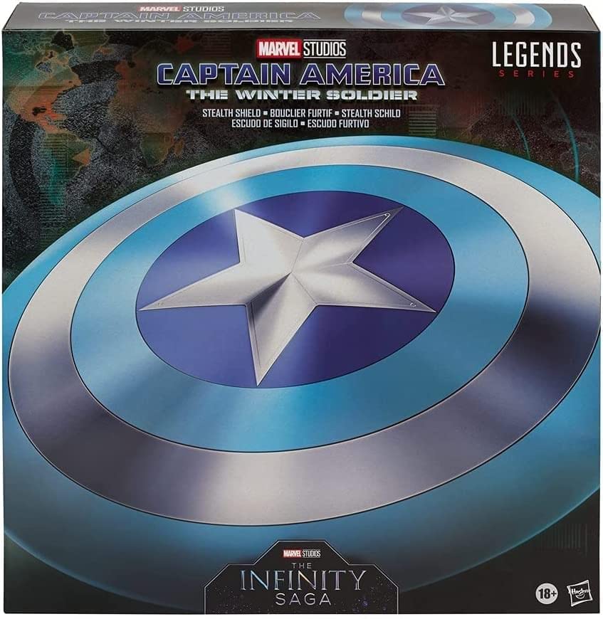 Marvel Escudo sigiloso de Capitán América: el Soldado de Invierno de Hasbro Legends Series, Coleccionable y Disfraz para Adulto, a Partir de 14 años