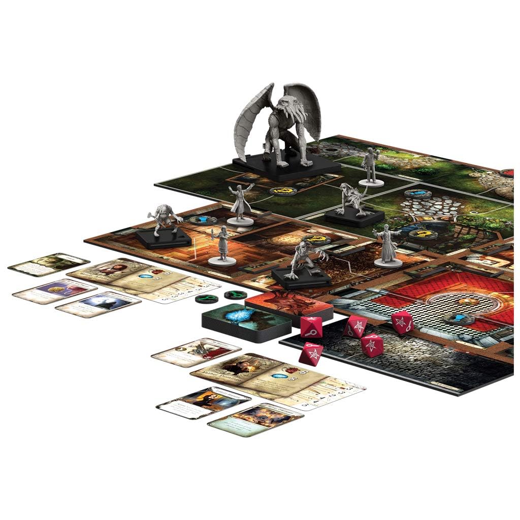 Fantasy Flight Games | Las Mansiones de la Locura | Juego de Mesa Cooperativo de Investigación y Terror | A Partir de 14 Años | De 1 a 5 Jugadores | 2-3 Horas por Partida | Español