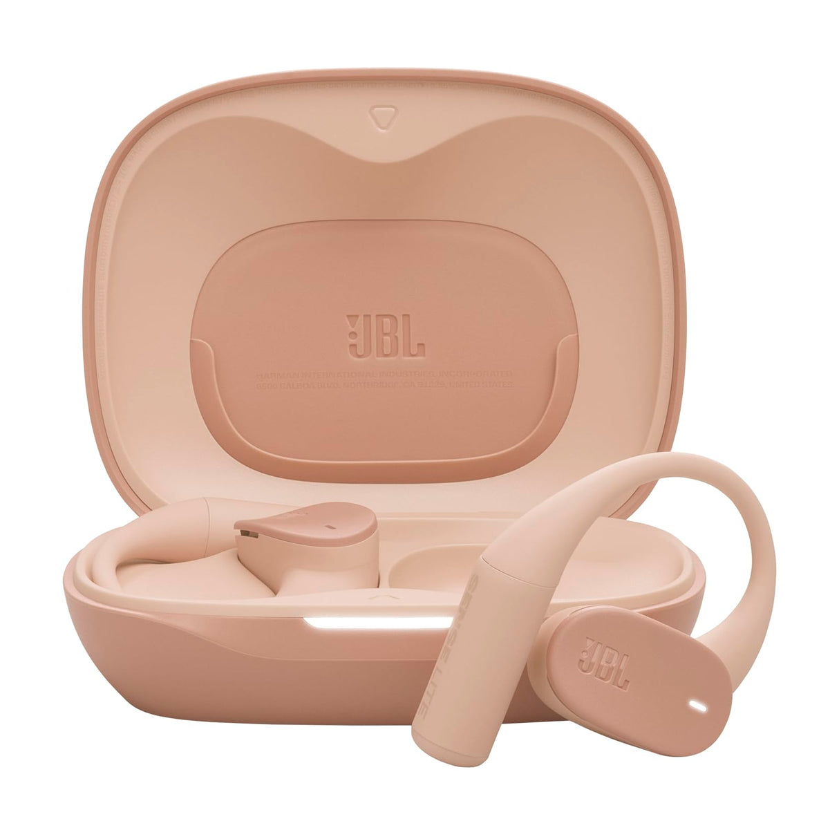 JBL Sense Lite Auriculares inalámbricos Abiertos True Wireless, diseño de Gancho para Oreja, conducción aérea, OpenSound, 32 h de autonomía, Resistencia al Agua/Polvo IP54, Headphones, Beige