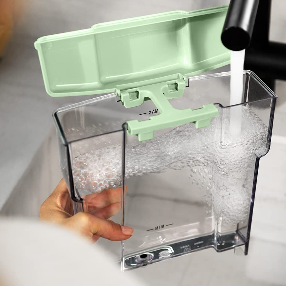 Cecotec Cafetera Express Power Espresso 20 Tradizionale Light Green. 1350 W, Espresso y Cappucicno, 20 Bares y Thermoblock, Vaporizador, Manómetro, Diseño Vintage, Capacidad 1,5 Litros