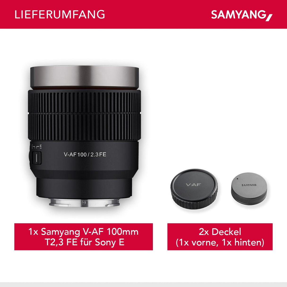 Samyang Objetivo V-AF 100mm T2.3 para Sony E