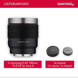 Samyang Objetivo V-AF 100mm T2.3 para Sony E
