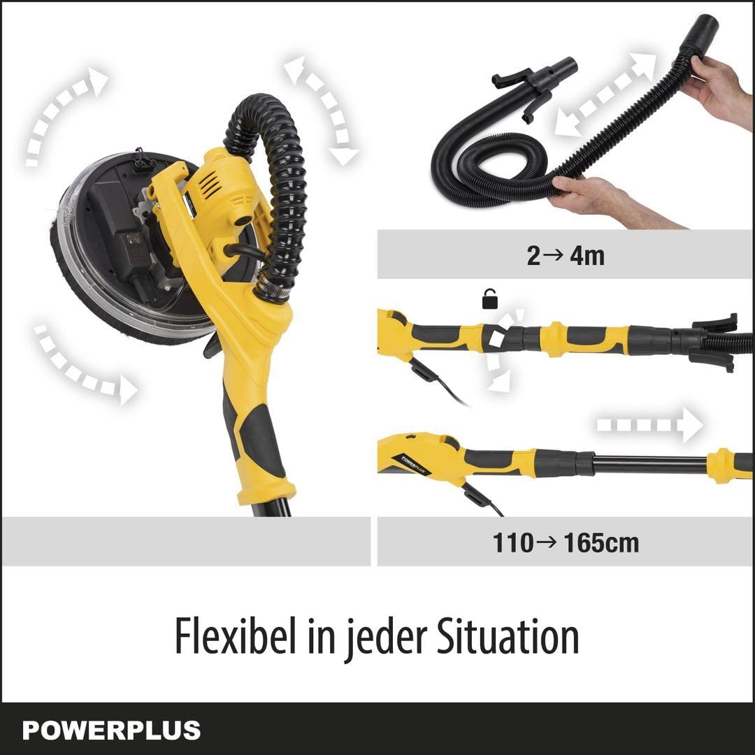 POWERPLUS POWX0479 - Lijadora para paneles de yeso 1050w 225mm