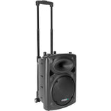 Ibiza - PORT10VHF-BT - Altavoz portátil 10"/500W MAX con 2 micrófonos (con cable y VHF), mando a distancia y cubierta protectora - Bluetooth, USB, SD - Duración de la batería de 5 a 7h - Speaker Box